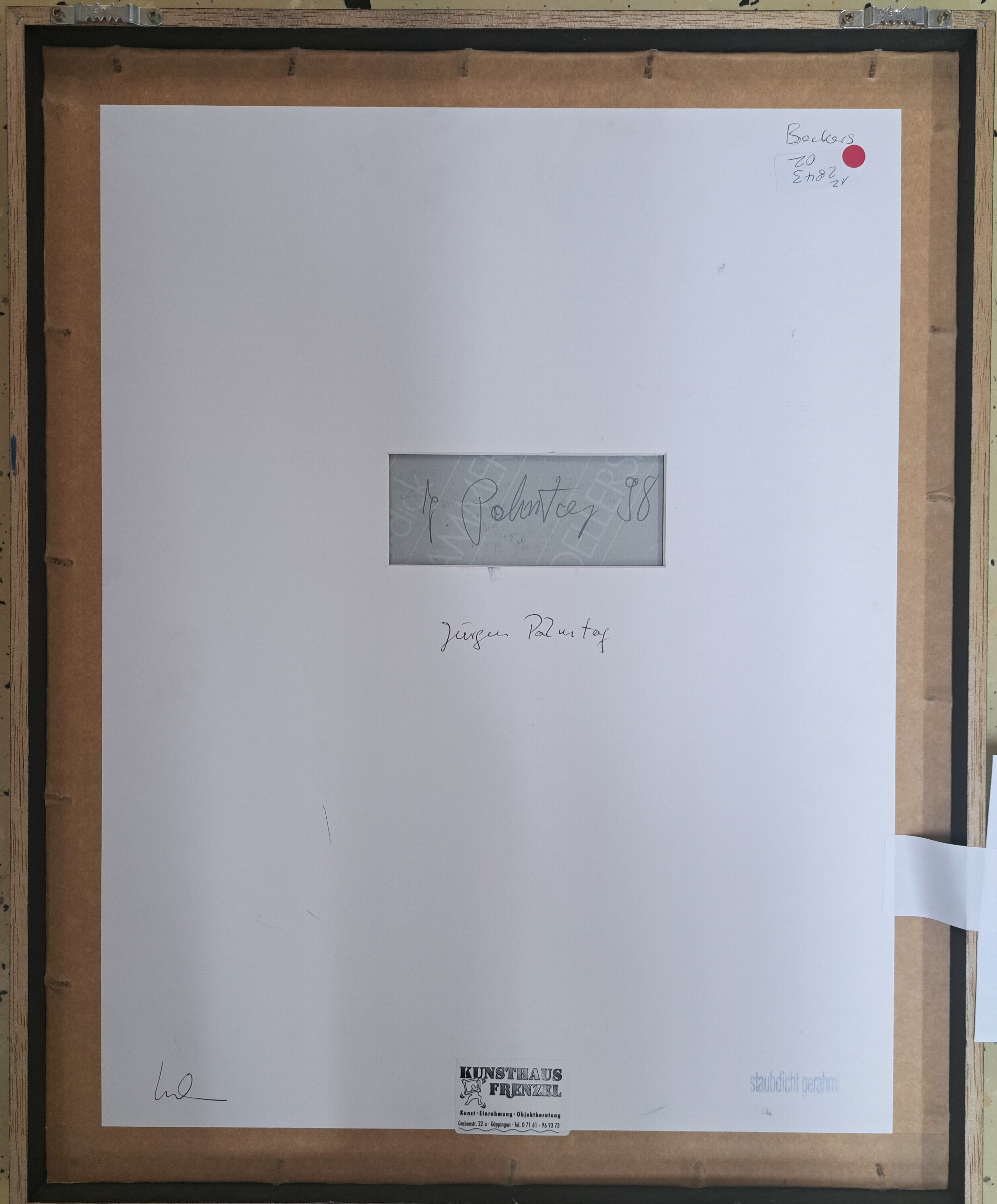 Detail a: Jürgen Palmtag, geb. 1951 Schwenningen, lebt und arbeitet in Schömber-Schörzingen, Auf der Silberfuchsseite, Bleistift und Kohle auf Papier, ...