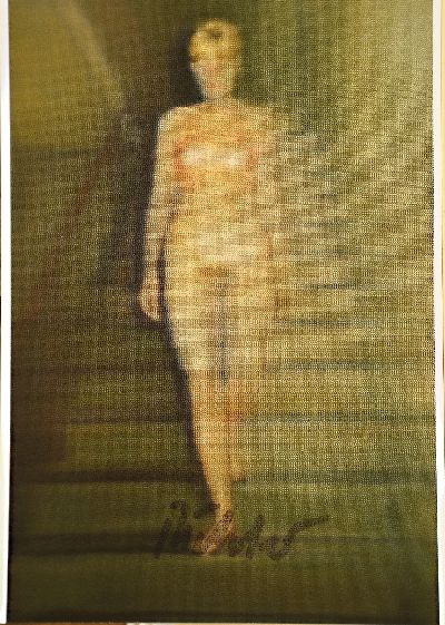 27029818k - Gerhard Richter, geb. 1932, ´Ema-Akt auf einer Treppe´, 1966, sign., ca.15x10,5 cm