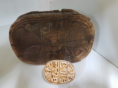 27029902d - Konvolut aus 14 große Skarabäen, Ägypten, 20 .Jh., Stein und keramische Kunstgüsse, ...