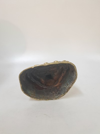 27029910k - Buddha, Indien, um 1900, Bronzeguß, meditierende Haltung auf doppeltem Lotusthron, H. ...