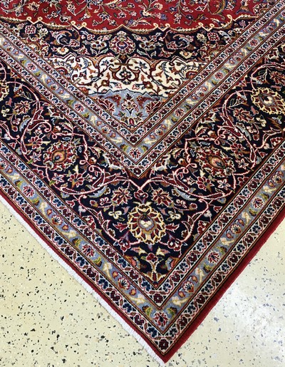 27029912a - Keschan, Persien, Ende 20.Jhd., Wolle auf Baumwolle, ca. 396 x 298 cm, EHZ: 2 ...