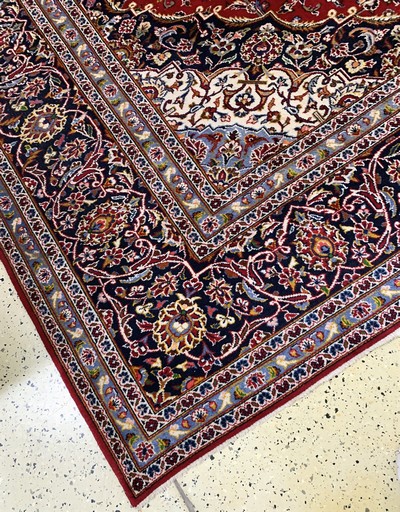 27029912b - Keschan, Persien, Ende 20.Jhd., Wolle auf Baumwolle, ca. 396 x 298 cm, EHZ: 2 ...