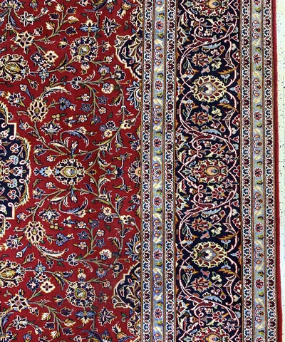 27029912d - Keschan, Persien, Ende 20.Jhd., Wolle auf Baumwolle, ca. 396 x 298 cm, EHZ: 2 ...