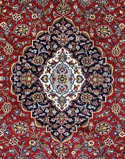 27029912e - Keschan, Persien, Ende 20.Jhd., Wolle auf Baumwolle, ca. 396 x 298 cm, EHZ: 2 ...