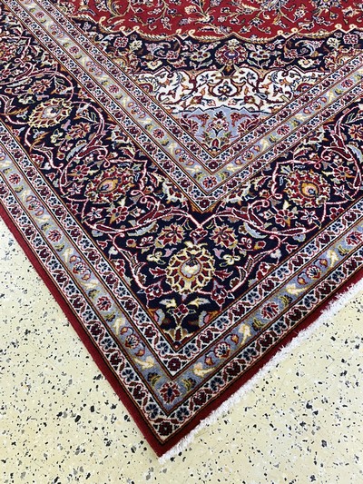 27029912h - Keschan, Persien, Ende 20.Jhd., Wolle auf Baumwolle, ca. 396 x 298 cm, EHZ: 2 ...