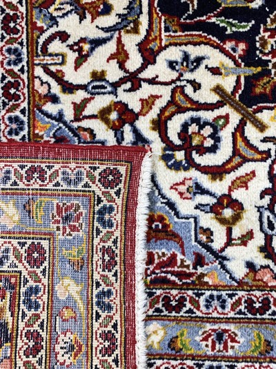 27029912i - Keschan, Persien, Ende 20.Jhd., Wolle auf Baumwolle, ca. 396 x 298 cm, EHZ: 2 ...