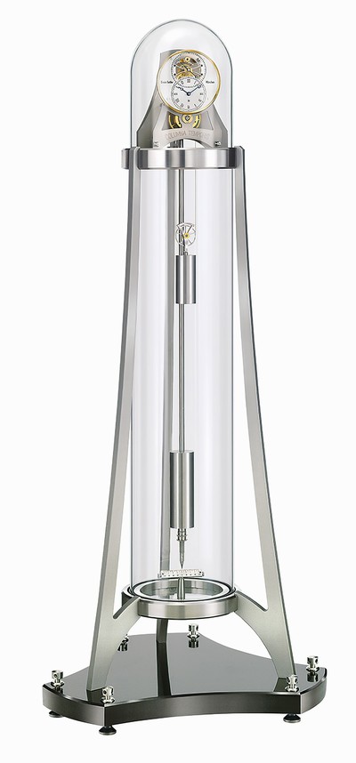 Image ERWIN SATTLER München imposante und seltene Präzisionspendeluhr Columna Temporis ...