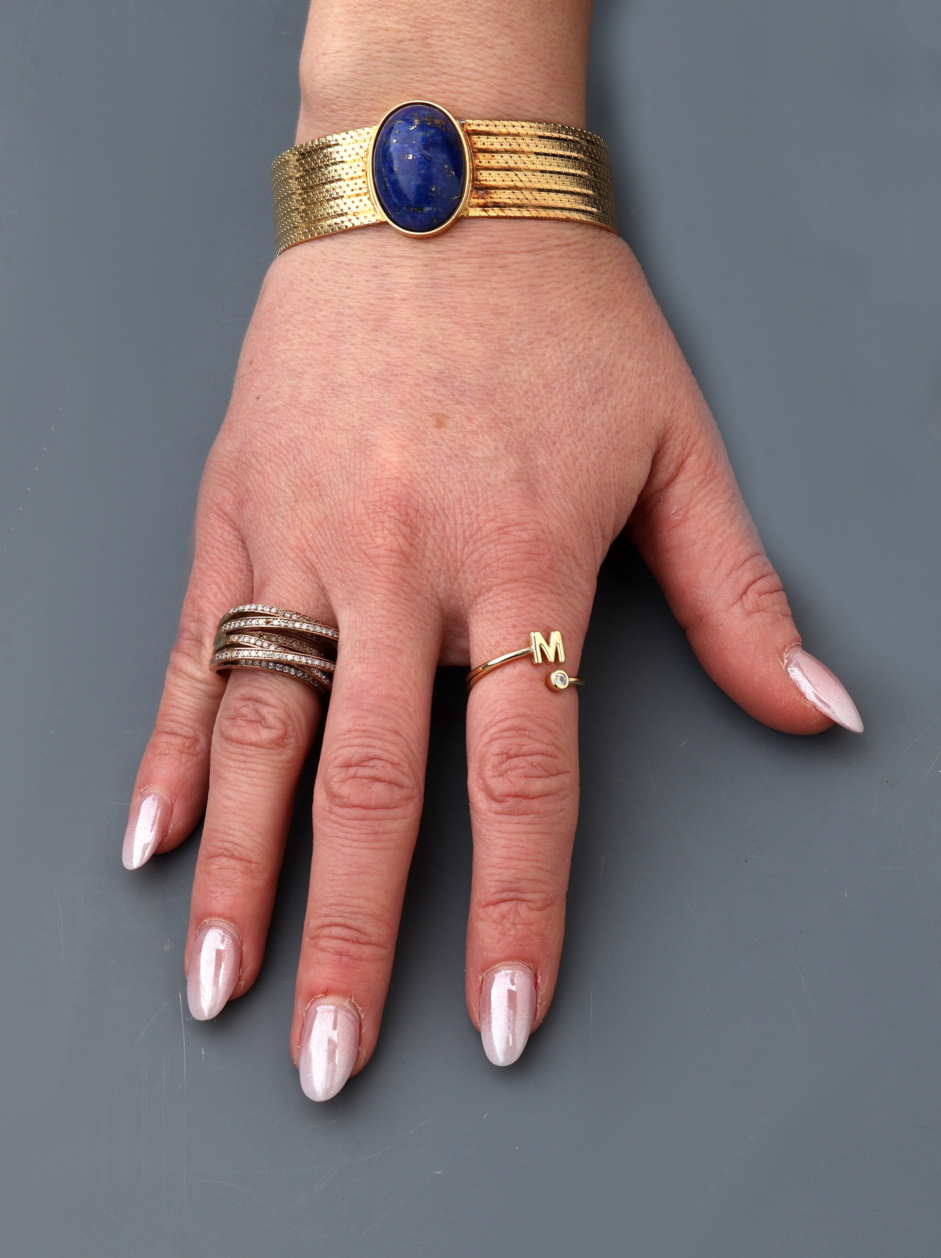 Detail f: 9 kt Gold Diamant-Ring, GG 375/000, außergewöhnliche Gestaltung, Aufbau in mehreren Ebenen, ca. 174 8/8-Diamanten zus. ca. 0.87 ct Weiß/p1, 2 ...