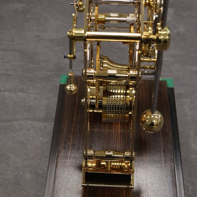 27030205d - SINCLAIR HARDING aufwendige 8-Tage Tischuhr mit Grasshopper Hemmung, England um 2000, 5 ...