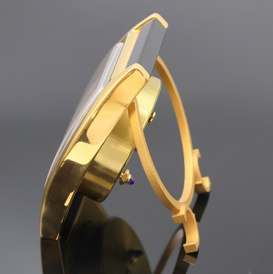 27030275a - CARTIER Tischwecker Referenz 6601, quarz, Schweiz um 1995, verg. und z. T. lackiertes ...