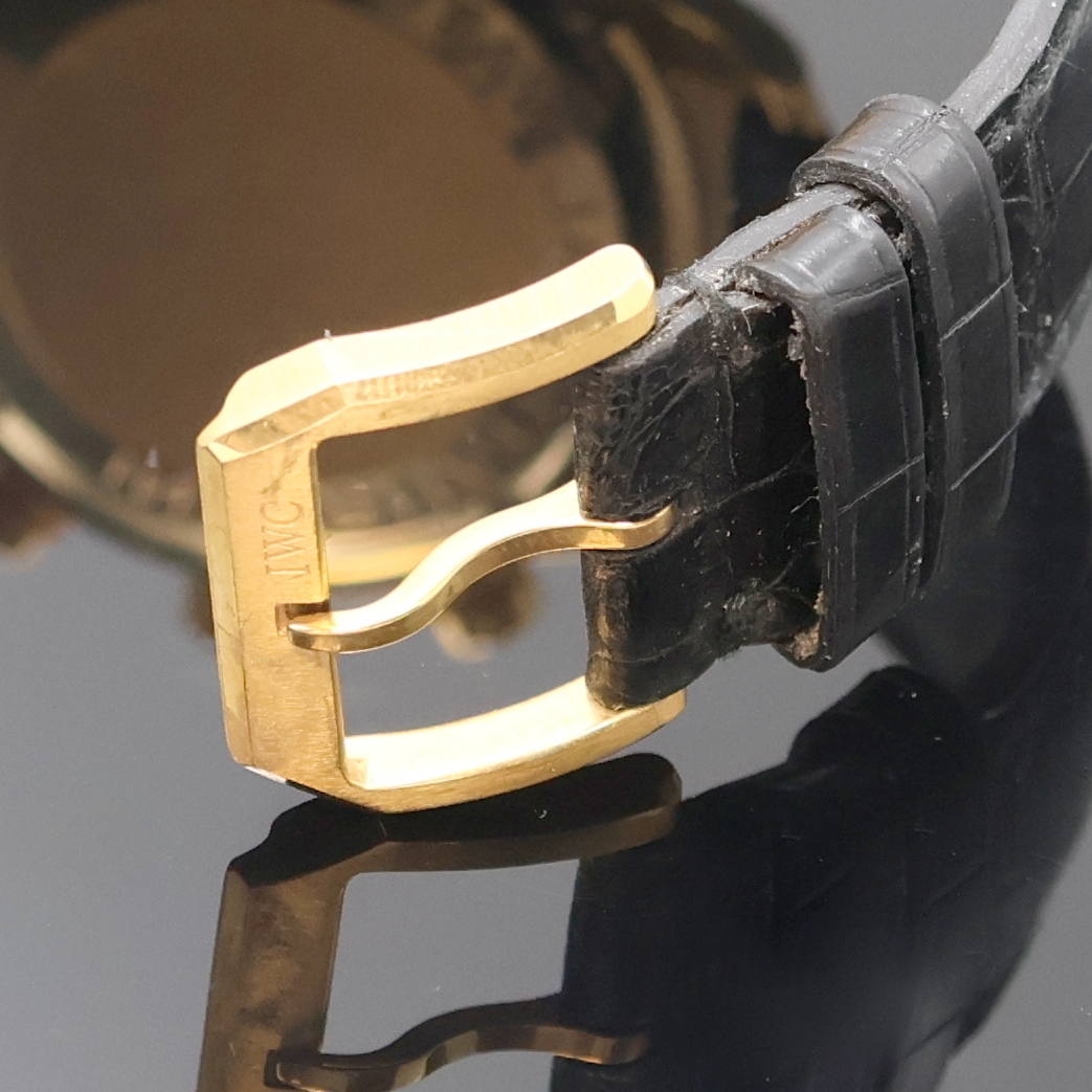 Detail b: IWC Armbandchronograph Modell Portugieser in Rosegold 750/000 Referenz 3714, Schweiz um 2006, Automatik, massives Goldgeh. inkl. orig. Lederband m. ...