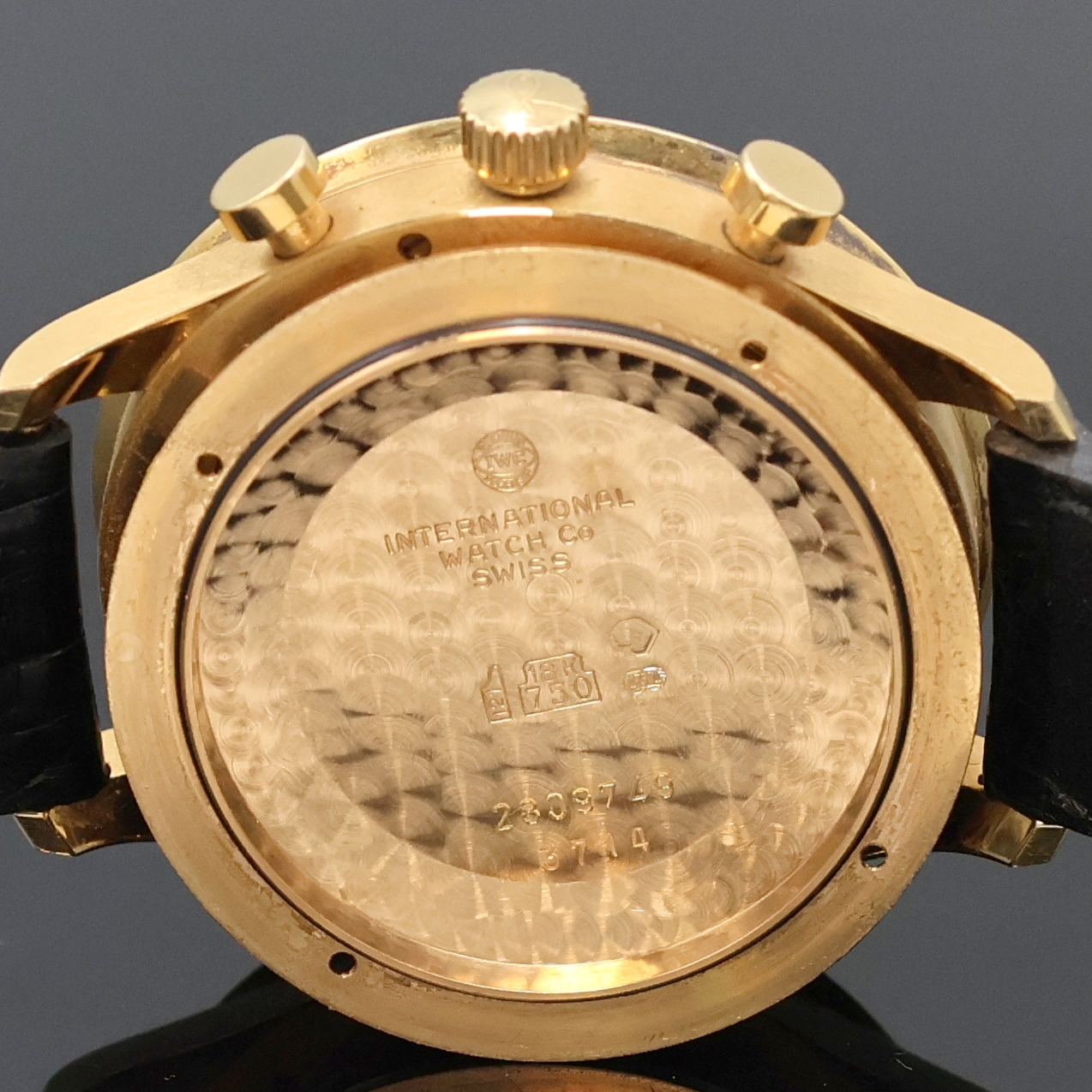 Detail i: IWC Armbandchronograph Modell Portugieser in Rosegold 750/000 Referenz 3714, Schweiz um 2006, Automatik, massives Goldgeh. inkl. orig. Lederband m. ...
