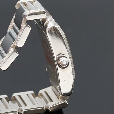 27033117c - CARTIER Damenarmbanduhr Tank Francaise in WG 750/000 mit Brillantbesatz Referenz 2403, ...