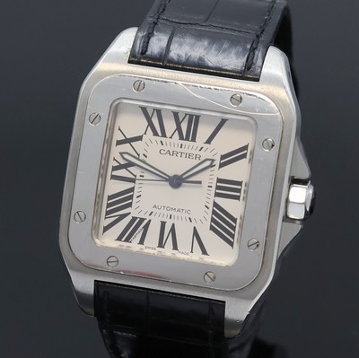 27033149a - CARTIER Armbanduhr Santos 100 Referenz 2656, Automatik, Schweiz um 2004, hergestellt zum ...