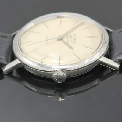 27033175c - UNIVERSAL GENEVE Polerouter Armbanduhr, Schweiz um 1965, Automatik, flaches ...