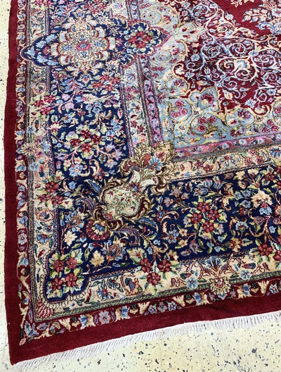 27033198i - Kerman Lawar, Persien, Mitte 20.Jhd, Wolle auf Baumwolle, ca. 470 x 365 cm, EHZ: 2-3 ...