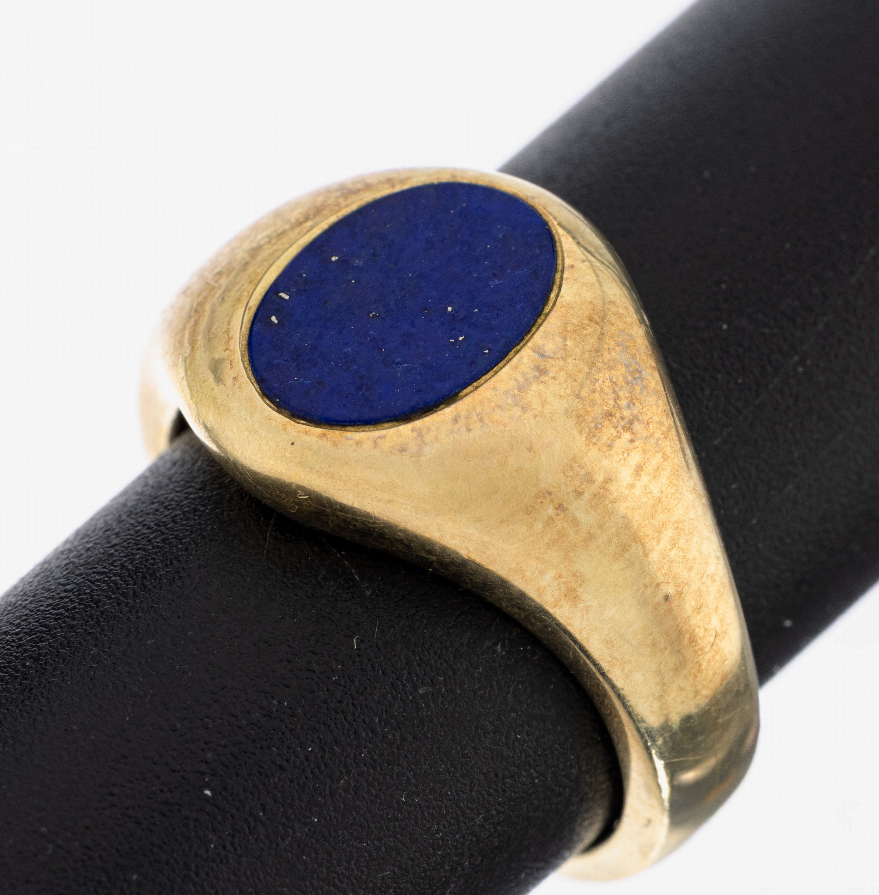 Image 27033208 - 14 kt Gold Lapislazuli-Ring, GG 585/000, qualitätvolle Verarbeitung, ovale freie ...
