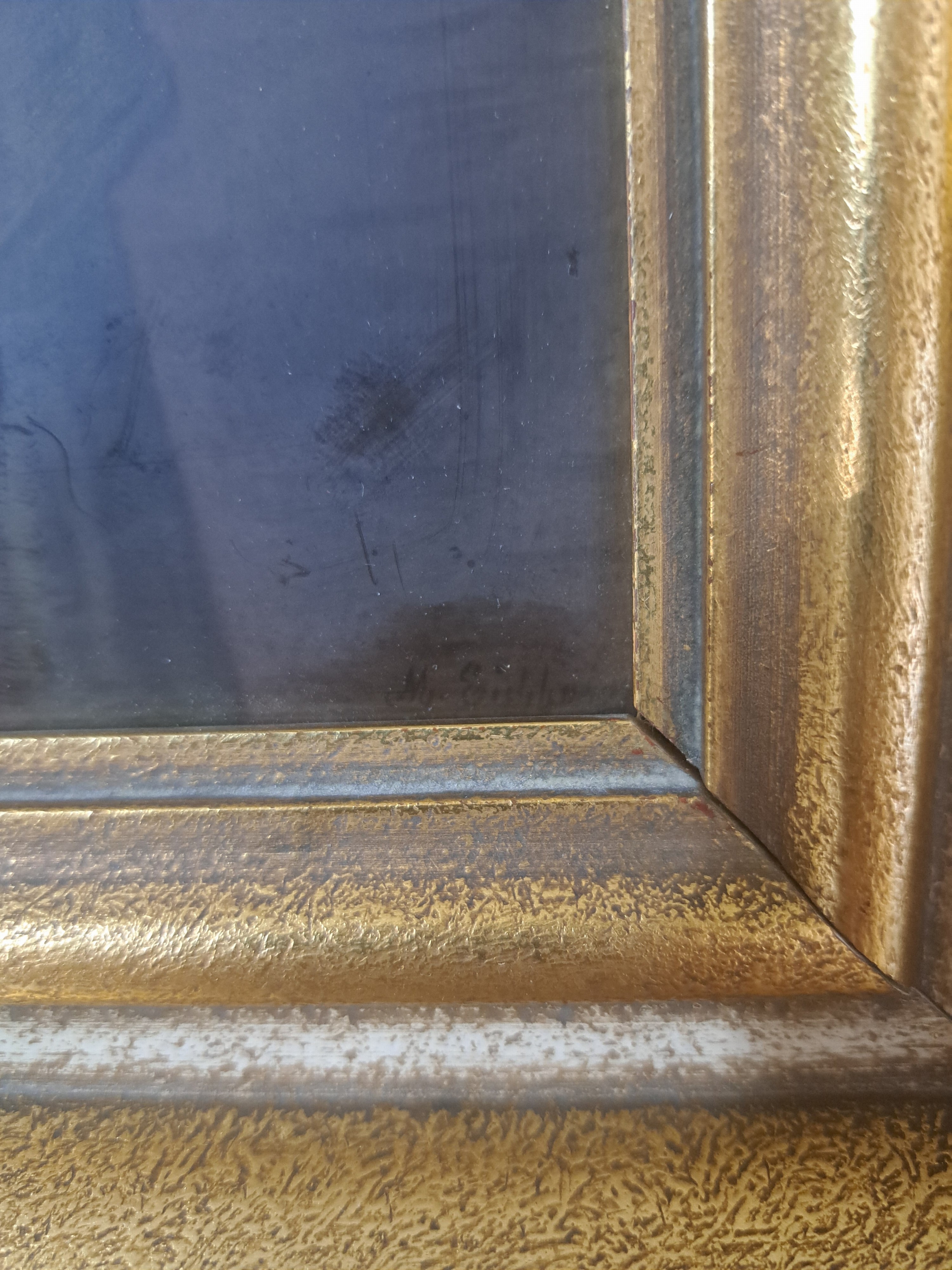 Detail d: Porzellanmalerei, Max Eichhorn (Porzellanmaler, 1879-1961), für KPM Berlin, um 1917, Porzellanplatte, handbemalt, junge Orientalin mit Drehleier ...