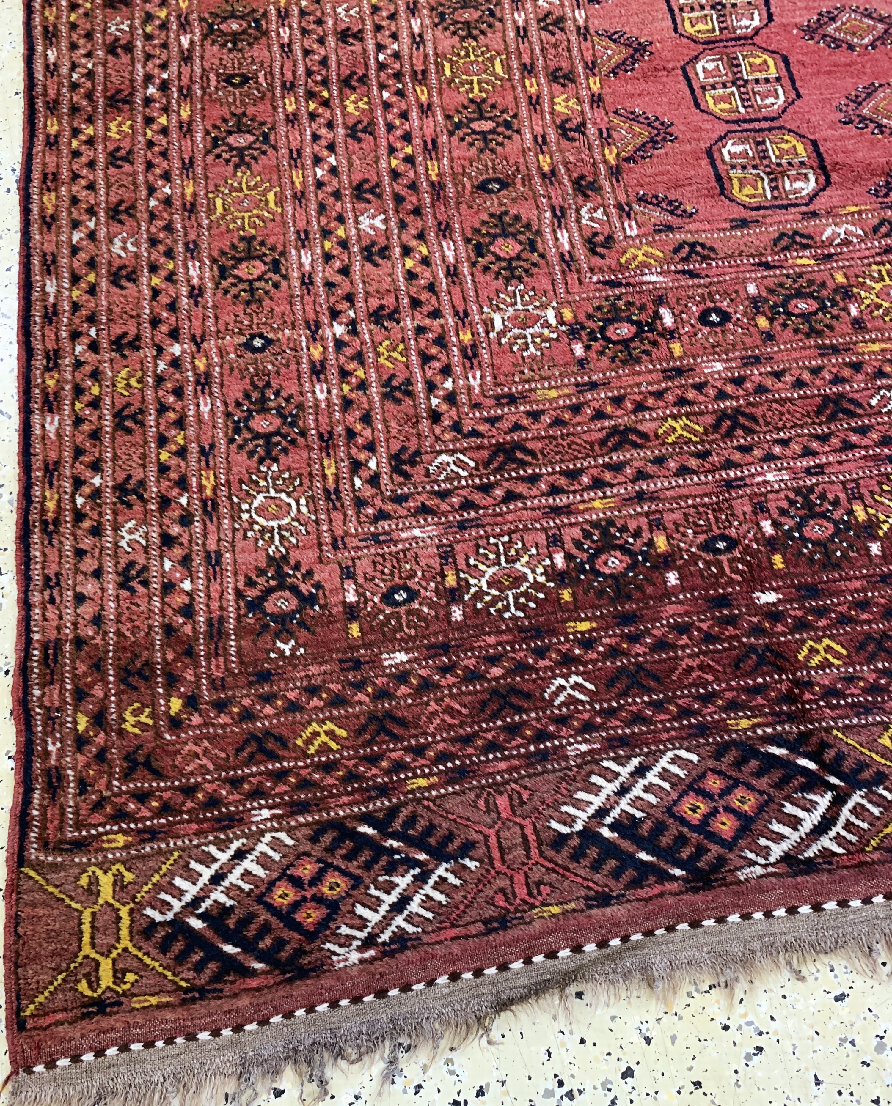 Detail i: Dolatabad, Afghanistan, Mitte 20.Jhd, Wolleauf Wolle, ca. 370 x 275 cm, EHZ: 2-3