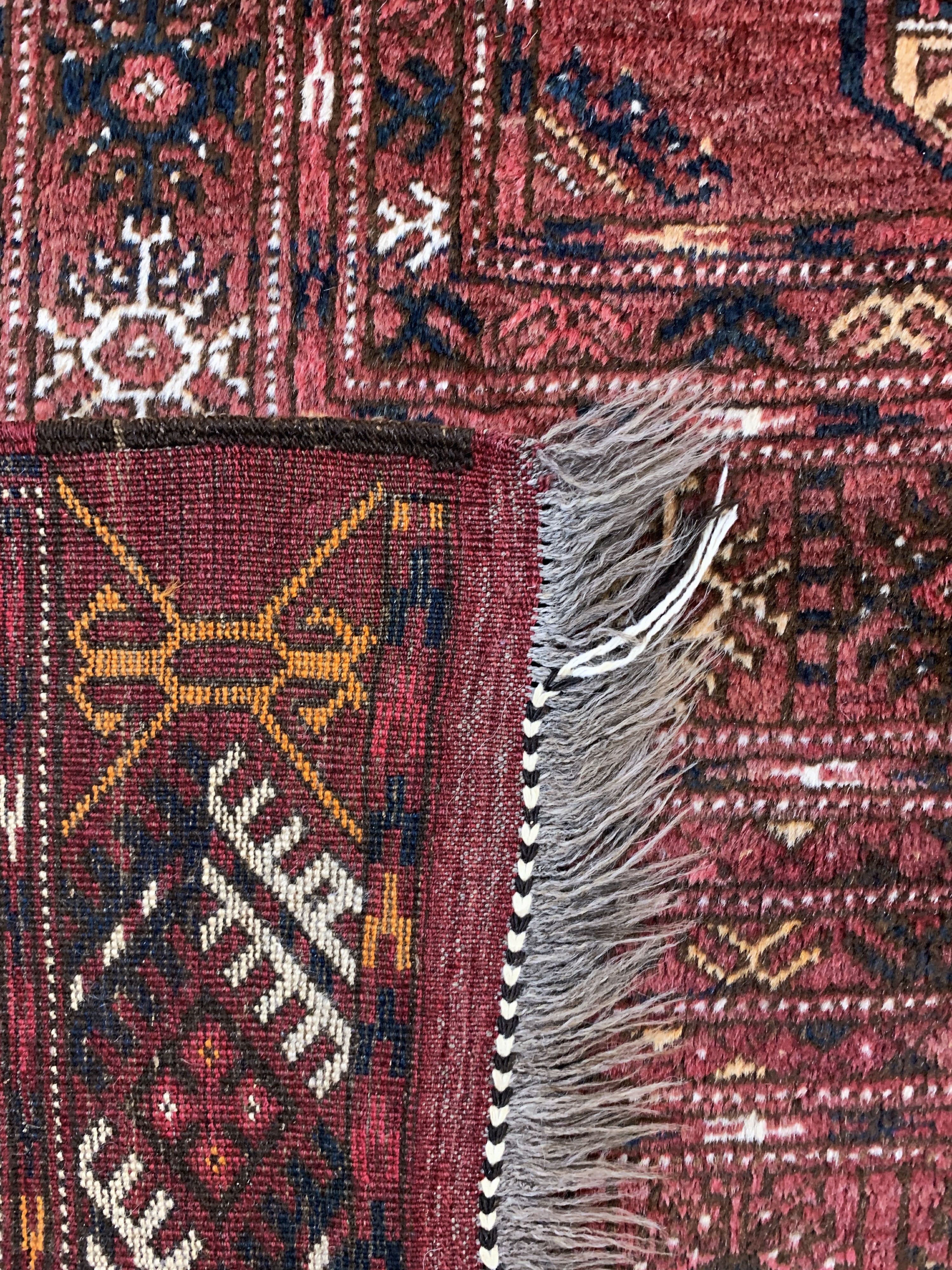Detail j: Dolatabad, Afghanistan, Mitte 20.Jhd, Wolleauf Wolle, ca. 370 x 275 cm, EHZ: 2-3