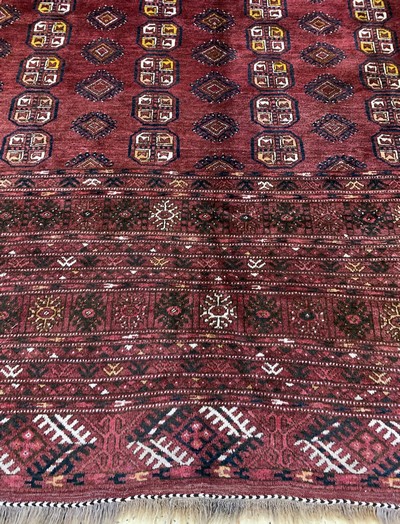 27033238b - Dolatabad, Afghanistan, Mitte 20.Jhd, Wolleauf Wolle, ca. 370 x 275 cm, EHZ: 2-3 ...