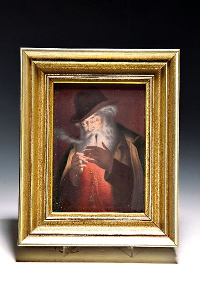 Image Porzellanmalerei, Max Eichhorn (Porzellanmaler, 1879-1971), um 1900, Porzellanplatte, ...