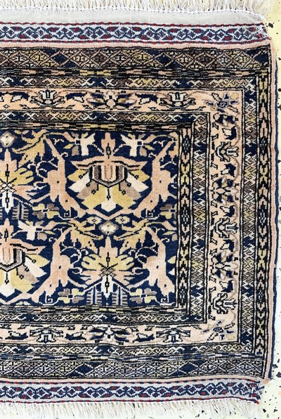 27033241a - Mauri fein, Afghanistan, Mitte 20.Jhd, Wolle auf Wolle, ca. 75 x 55 cm, EHZ: 2 ...