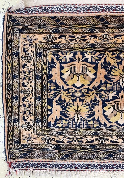 27033241b - Mauri fein, Afghanistan, Mitte 20.Jhd, Wolle auf Wolle, ca. 75 x 55 cm, EHZ: 2 ...