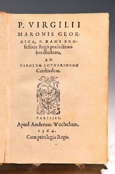 Image Pierre de La Ramee also Petrus Ramus (1515 - 1572): P. Virgilii maronis Georgica, Paris, ...