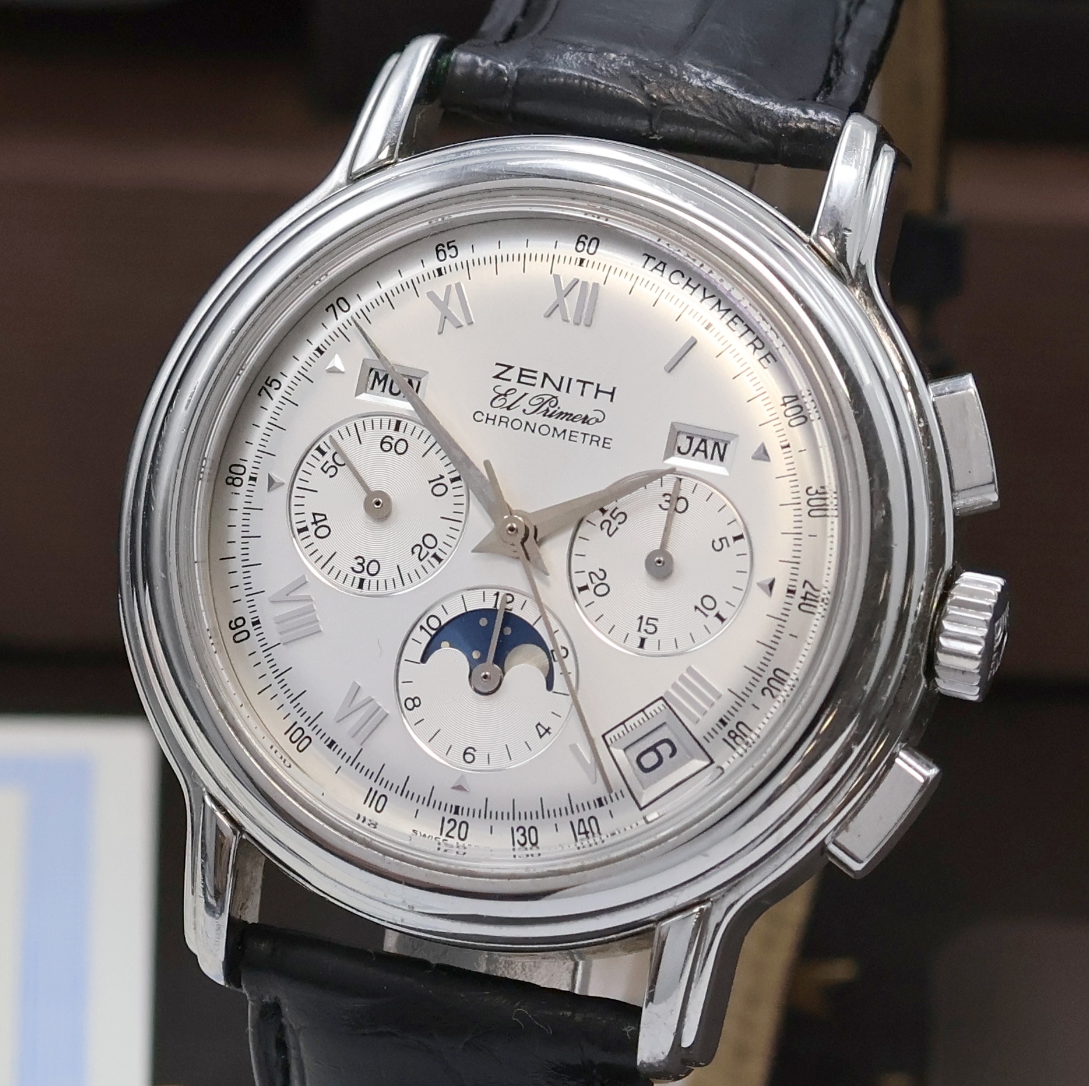 Detail a: ZENITH hochfeiner Schaltradchronograph in Chronometerqualität Serie Chronomaster Referenz 01.0240.410, Schweiz verk. lt. beil. Pap. 08/2006, ...