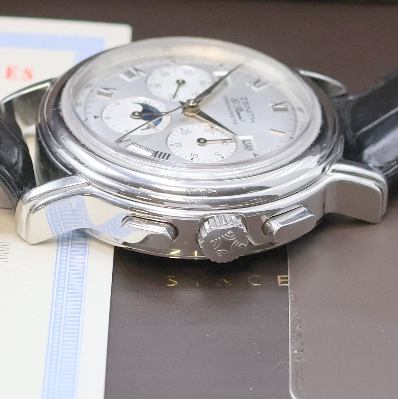 Detail c: ZENITH hochfeiner Schaltradchronograph in Chronometerqualität Serie Chronomaster Referenz 01.0240.410, Schweiz verk. lt. beil. Pap. 08/2006, ...
