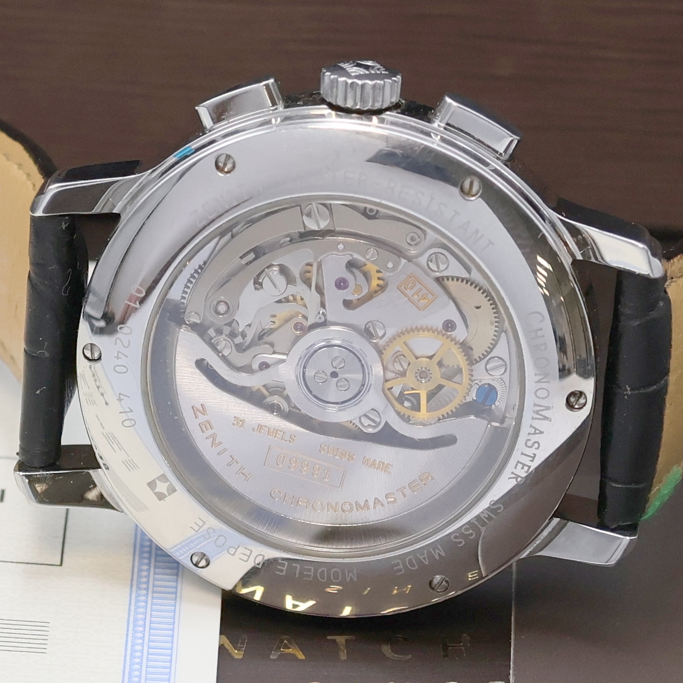 Detail d: ZENITH hochfeiner Schaltradchronograph in Chronometerqualität Serie Chronomaster Referenz 01.0240.410, Schweiz verk. lt. beil. Pap. 08/2006, ...