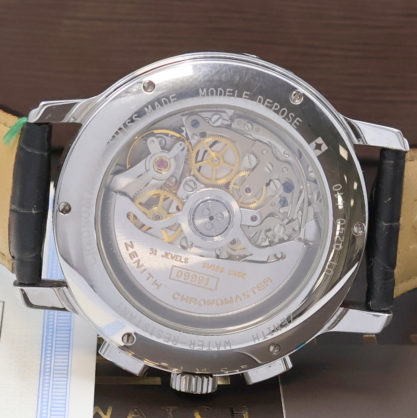 Detail e: ZENITH hochfeiner Schaltradchronograph in Chronometerqualität Serie Chronomaster Referenz 01.0240.410, Schweiz verk. lt. beil. Pap. 08/2006, ...