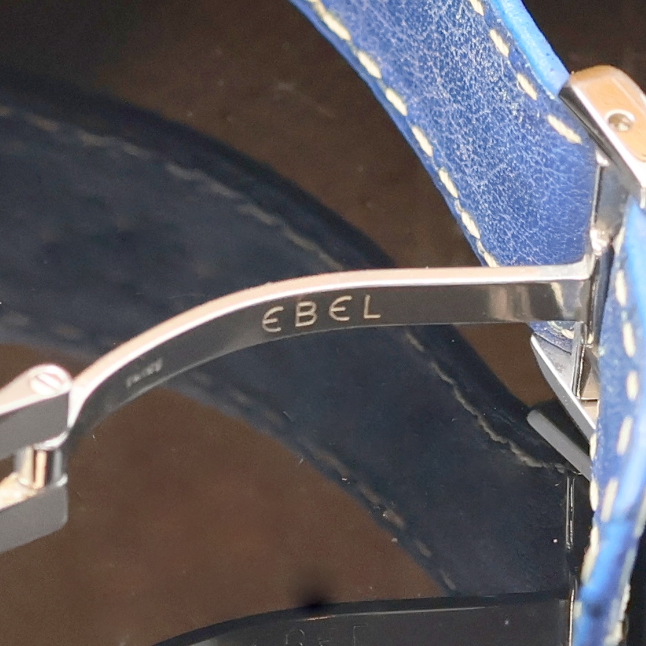 Detail b: EBEL Herrenchronograph mit El Primero Werk in Stahl/Gold Referenz 1134901, Schweiz um 1990, Automatik, Boden aufgedr., orig. Lederband m. Faltschl., ...