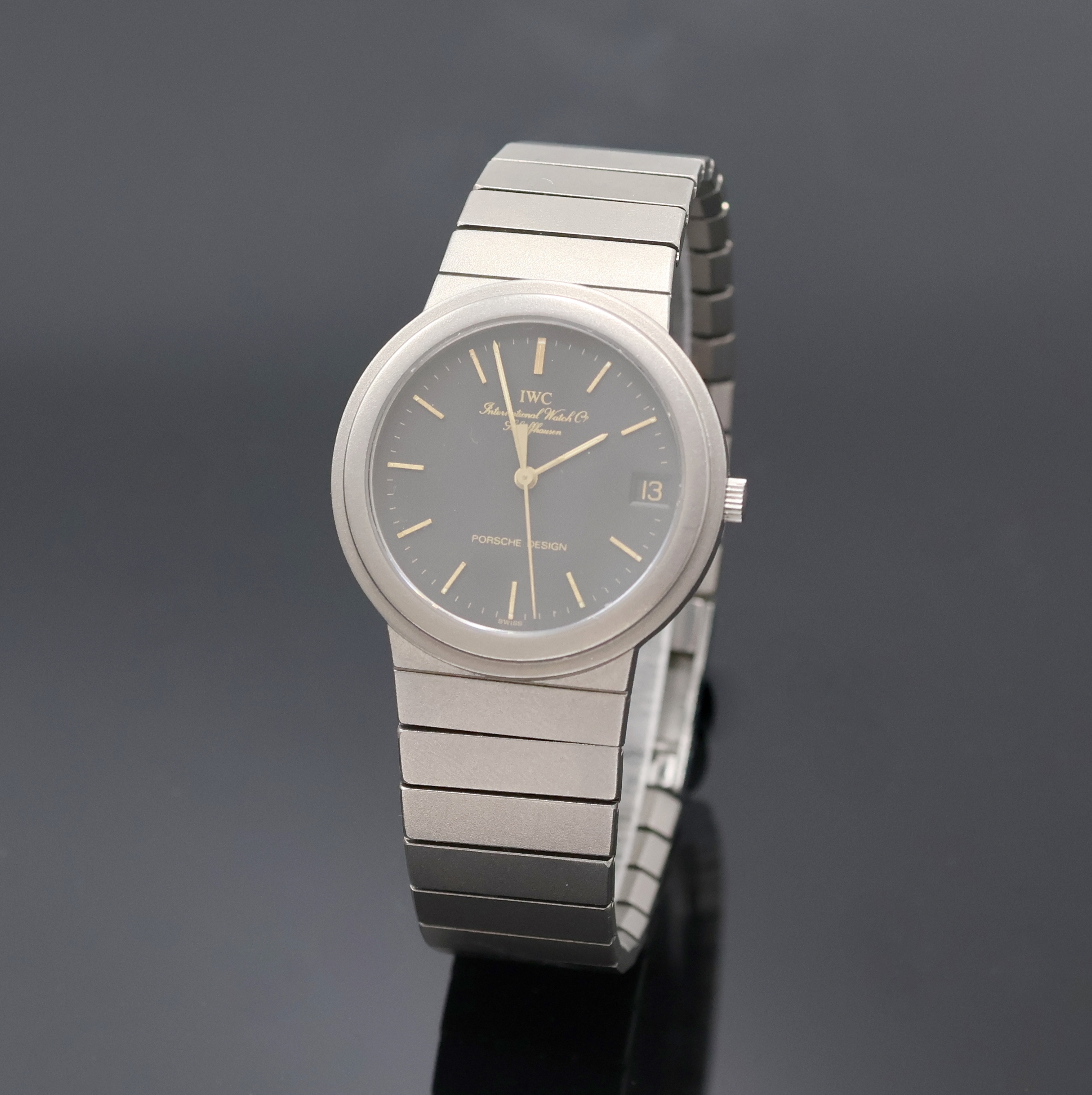Image 27033491 - IWC Porsche Design Armbanduhr in Titan, Schweiz um 1990, quarz, Boden verschr., orig. ...