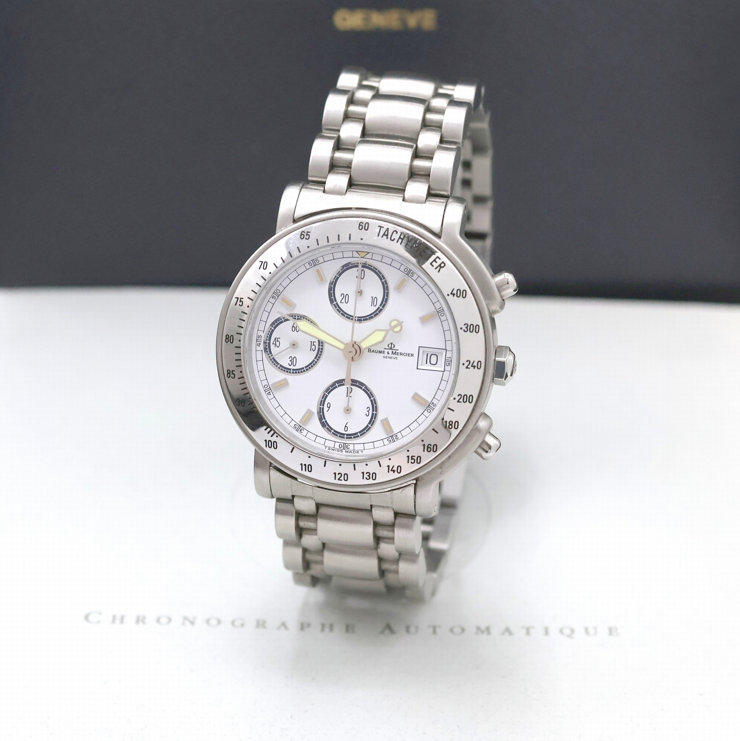 Image 27033497 - BAUME & MERCIER Armbandchronograph Referenz MV04F023, Schweiz um 1997, Automatik, ...