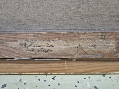 27033456e - Paul Scheffer, 1877 Kassel-1916 Berlin, ´Blick nach Zella´ so auf altem Etikett bez., ...