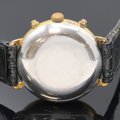 27033490c - YEMA vergoldeter Armbandchronograph, Schweiz/Frankreich um 1985, Handaufzug, Stahlboden ...