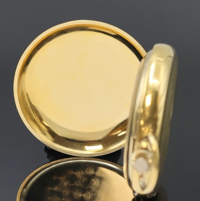 27033501a - EMKA vergoldete Savonette mit 1/8 Repetition, Schweiz um 1990, Handaufzug, floral grav. ...