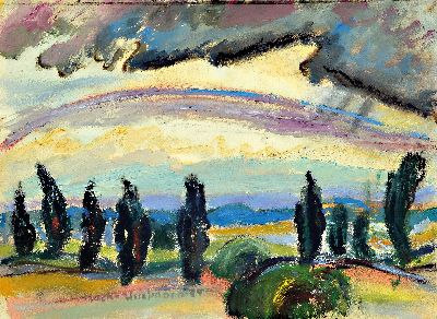 Image Elisabeth Mack-Usselmann, 1927 Karlsruhe-2020 , Mischtechnik/Gouache auf Karton, ...