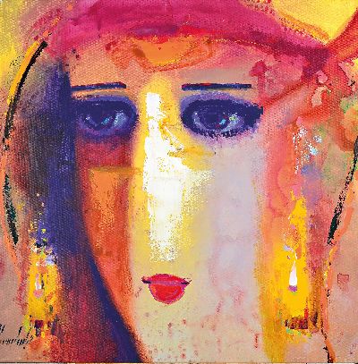 27033517m - Abbas Al-Mosawi, geb. 1952 Bahrain, 4 Gemälde ´Köpfe´, Acryl/Lwd, alle signiert, ca. ...