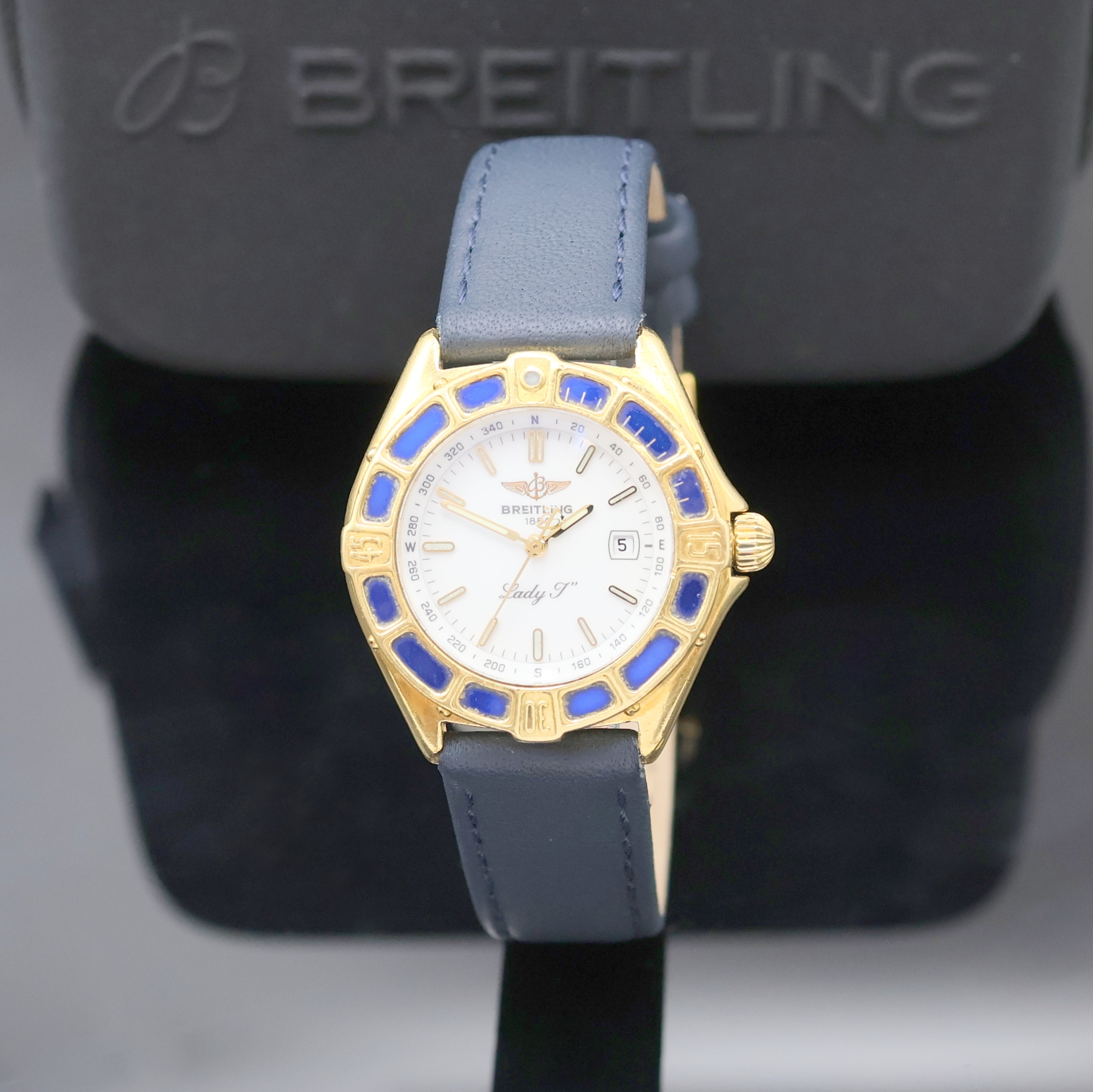 Image 27033649 - BREITLING Lady J Damenarmbanduhr in GG 750/000 Referenz K52065, Schweiz um 1995, quarz, ...