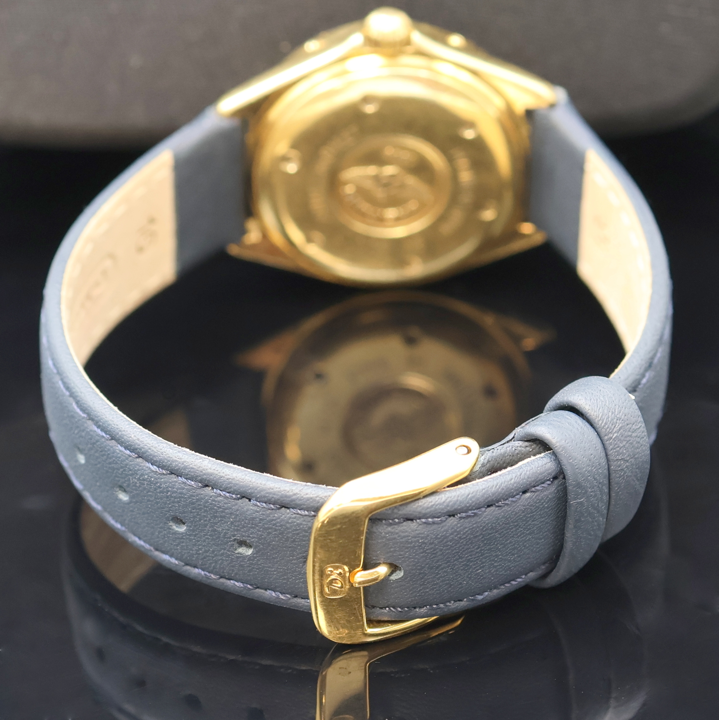 Detail c: BREITLING Lady J Damenarmbanduhr in GG 750/000 Referenz K52065, Schweiz um 1995, quarz, Boden u. Krone verschr., Lünette m. 60er Teilung eins. rast. ...