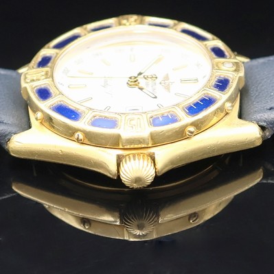 27033649d - BREITLING Lady J Damenarmbanduhr in GG 750/000 Referenz K52065, Schweiz um 1995, quarz, ...