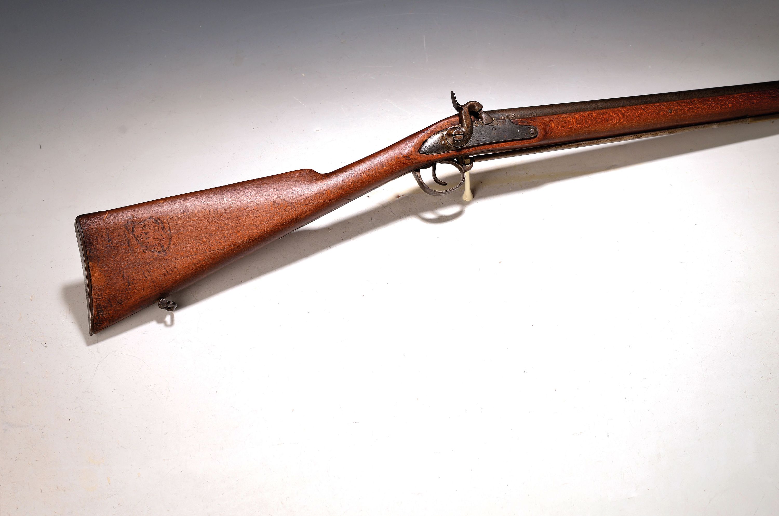 Image 27033818 - Jagdgewehr, de Maubeuge, gravierte Schloßscheibe, wohl französische Vogelflinte, ...