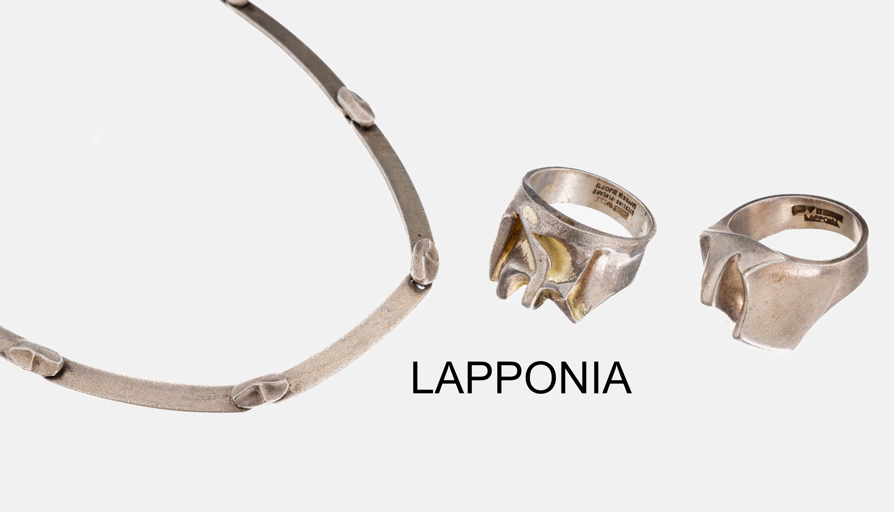 Image 27033837 - LAPPONIA Konvolut, 925er Silber, best. aus:1 Collier, 1978, L. ca. 39 cm, ...