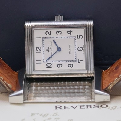 27033813e - Jaeger-LeCoultre Reverso Damenarmbanduhr Referenz 250.8.08, Edelstahlgeh. an orig. ...