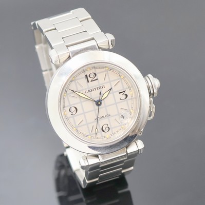 27033814b - CARTIER Pasha C Armbanduhr Referenz 2324, Schweiz um 1997, Automatik, Edelstahlgeh. ...