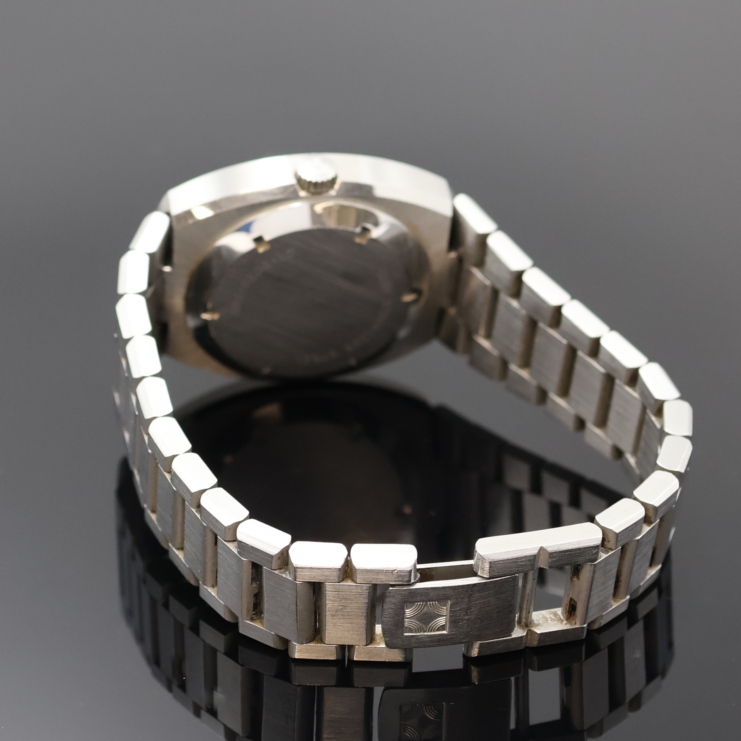 Detail b: ZENITH Herrenarmbanduhr Modell Defy Referenz 01-0020-380, Schweiz um 1974, Automatik, Edelst. inkl. orig. Edelstahlband, Boden geschr., Zentralsek., ...