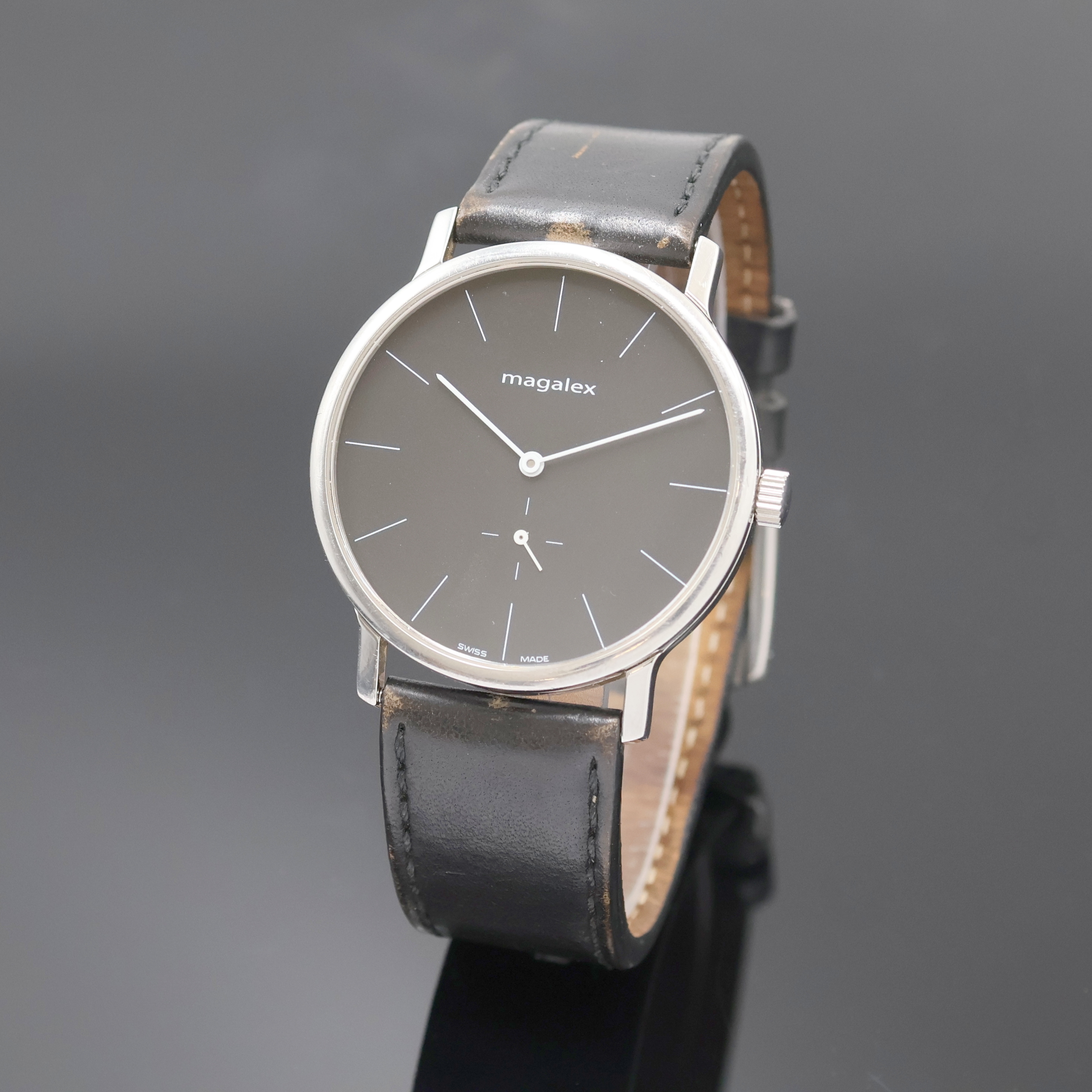 Image 27033909 - MAGALEX Herrenarmbanduhr, Handaufzug, Schweiz um 2000, beids. vergl. Edelstahlgeh., ...